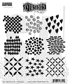 Cling Rubber Stamp Set - Dylusions / Get Your Rocks On