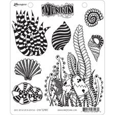 Cling Rubber Stamp Set - Dylusions / She Sells Sea Shells 