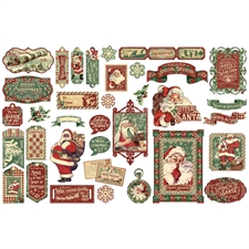 Graphic 45 Ephemera Assortment - Letters to Santa