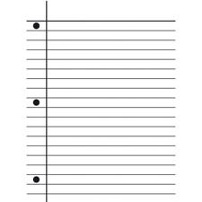 Embossing Folder - Darice / Notebook Paper