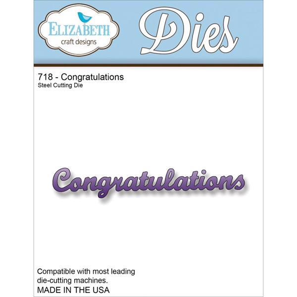 Elizabeth Crafts Die - Congratulations