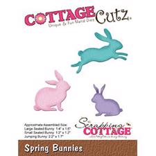 Cottage Cutz  Die - Spring Bunnies