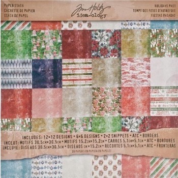 Tim Holtz Paper Pad - Paper Stash Holiday Past