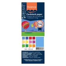 Vaessen Creative Florence 4½x12" Cardstock Multipack Smooth - Basic (60 ark) - (smalle ark)