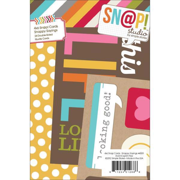 Simple Stories Sn@p! - 4x6" Quote Cards / Sayings