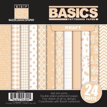 Bazzill Paper Pad 6x6" - KRAFT Basics