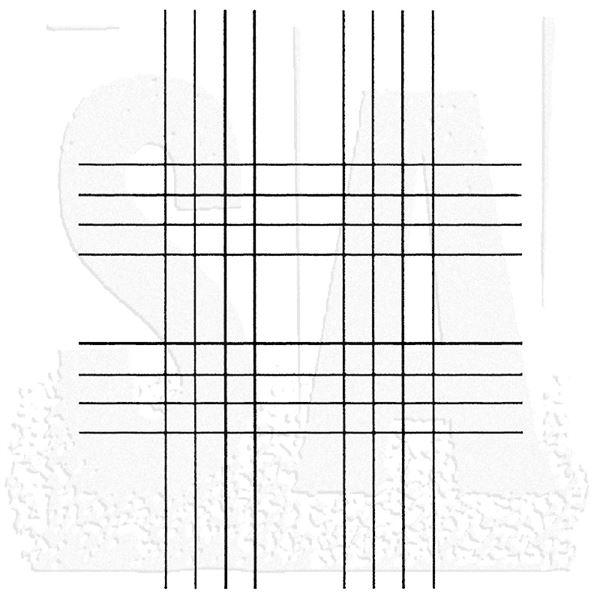 Studio 490 Cling Stamp Background - Simply Plaid