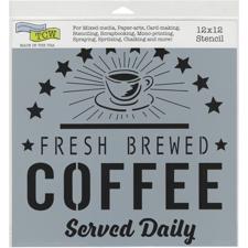 Crafter's Workshop Template 12x12" - Fresh Coffee 