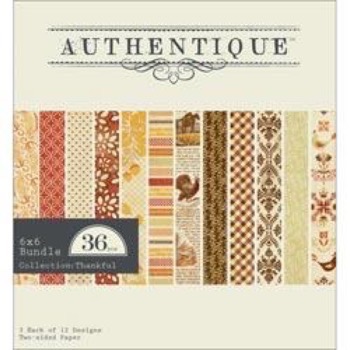 Authentique Paper Bundle 6"X6" - Thankful