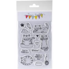 Jane's Doodles Clear Stamp Set - Cats