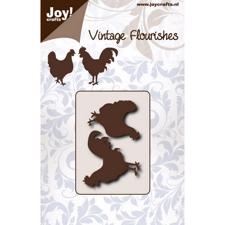 Joy Die - Vintage Flourishes / Chickens