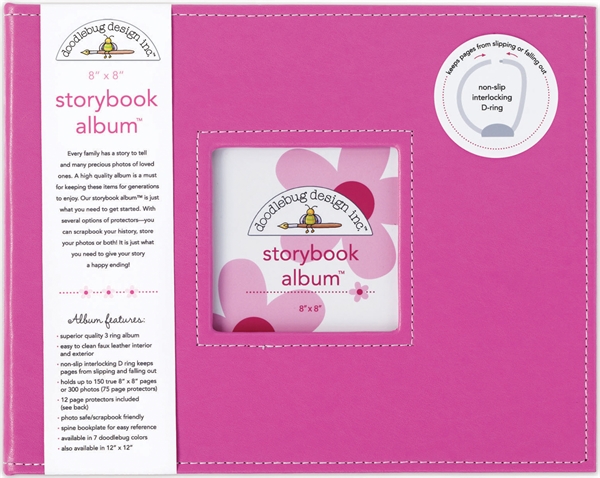 Doodlebug Design Storybook Album 8x8" - Bubblegum