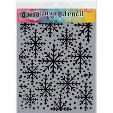 Dylusion Stencil LARGE (9x12") - Snowflake 