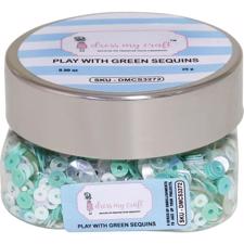 Dress My Crafts Sequins - Play with Green