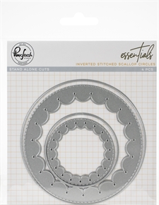 PinkFresh Studios DIE - Inverted Stitched Scallop Circle