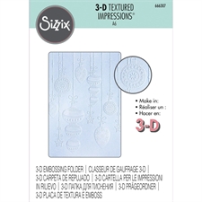 Sizzix 3D Embossing Folder - Sparkly Ornaments