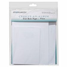 49 And Market Create-An-Album - Tall Book Pages / White
