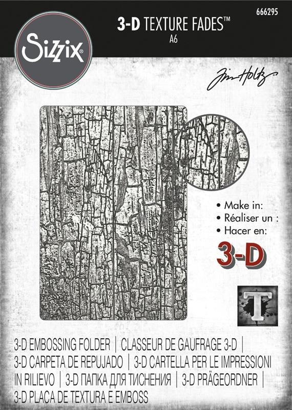 Sizzix 3D Embossing Folder - Tim Holtz / Cracked