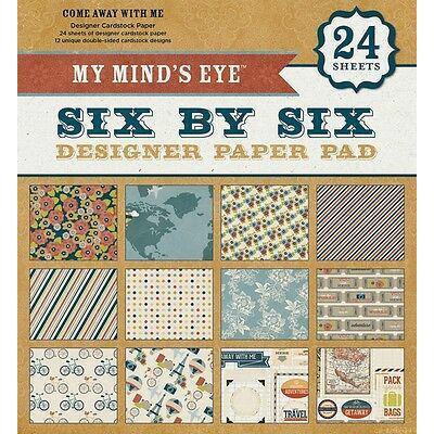 My Minds Eye Paper Pad 6x6" - Six by Six / Come Away With Me