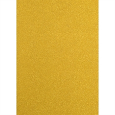Florence Glitter Paper / Cardstock - Yellow Gold (A4)