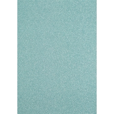 Florence Glitter Paper / Cardstock - Aqua (A4)