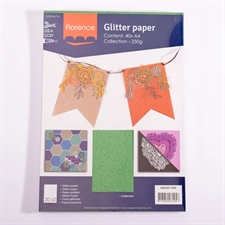 Florence Glitter Paper / Cardstock - Assortment Pack (A4)