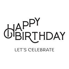Spellbinders BetterPress Plate - Happy Birthday Celebrate