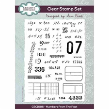 Creative Expressions / Sam Poole Clear Stamp Set - Numbers from the Past