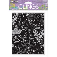 Cling Stamp - Heart Felt Background