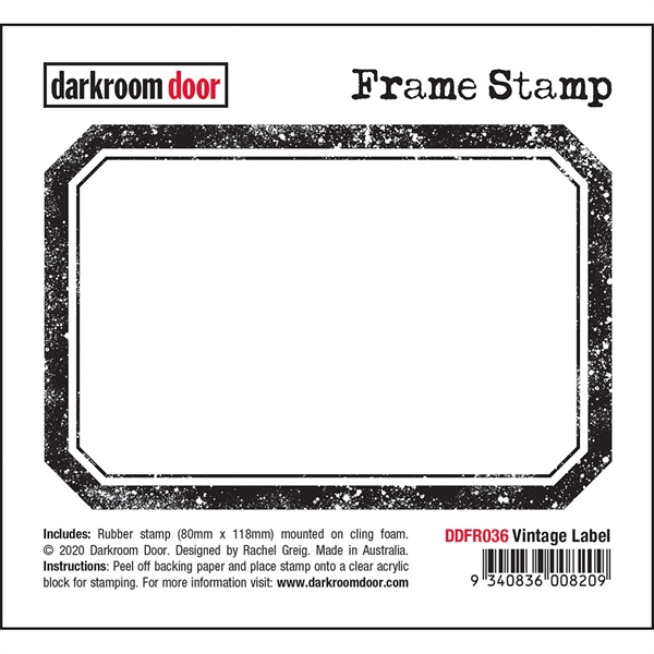 Darkroom Door Stamp - Frame Stamp / Vintage Label