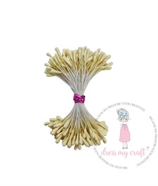 Dress My Craft Flower Stamen (støvdragere) - Pastel Thread Pollen / Lemon Yellow