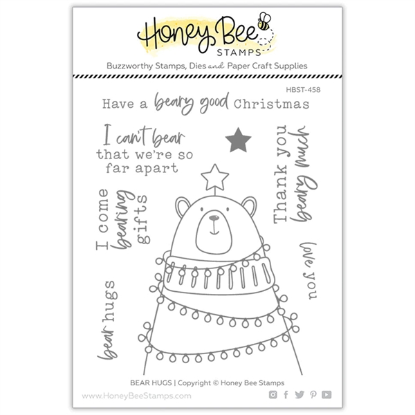 Honey Bee Stamps Clearstamp - Bear Hugs