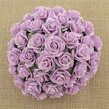 Wild Orchid Crafts - Paper Roses 15mm / Lilac (50 stk.)