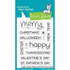 Lawn Fawn Clear Stamps - Happy_Happy_Happy ADD-On