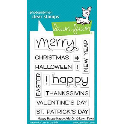 Lawn Fawn Clear Stamps - Happy_Happy_Happy ADD-On
