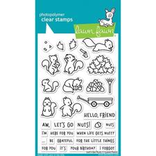 Lawn Fawn Clear Stamp - Let's Go Nuts