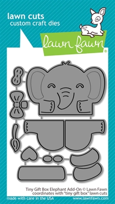 Lawn Cuts - Tiny Gift Box Elephant Add-On (DIES)
