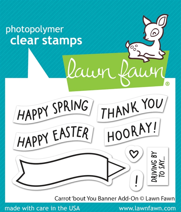 Lawn Fawn Clear Stamp Set - Carrot \'bout You Banner Add-On