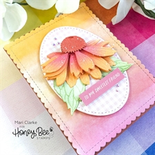 Honey Bee Stamps / Honey Cuts - Lovely Layers: Coneflower