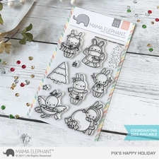 Mama Elephant Clear Stamp Set - Pix's Happy Holiday