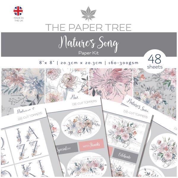 The Paper Tree  Paper KIT 8x8" - Nature\'s Song (paper pad + toppers)