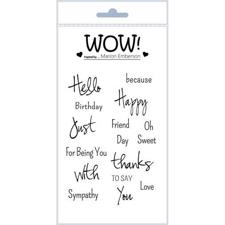 WOW Clear Stamp Set - Just Saying (by Marion Emberson)