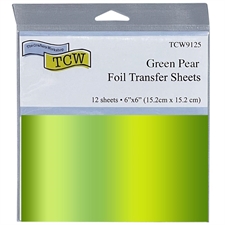 The Crafter's Workshop Foil Transfer Sheets - Green Pear