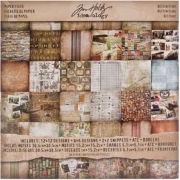 Tim Holtz Paper Pad - Destinations