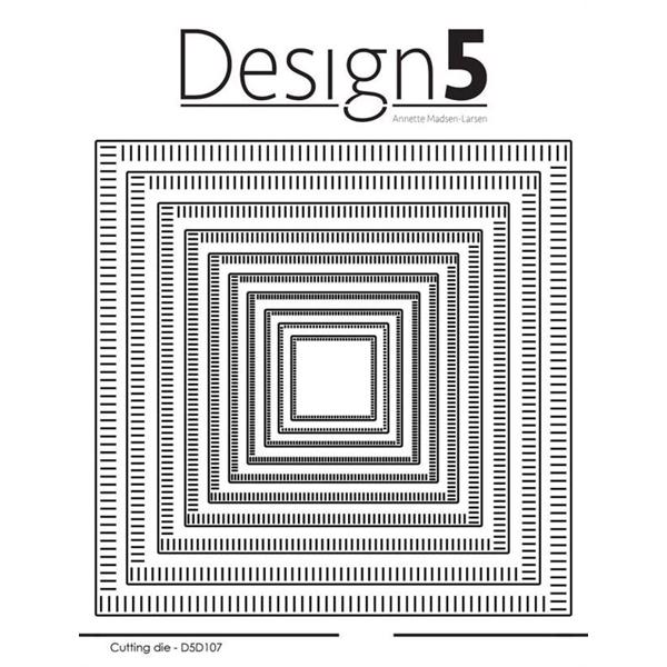 Design 5 Die - Square Stripes (hele kvadrater)