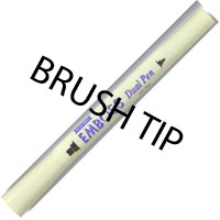 Pen til Embossing - Smal + Pensel