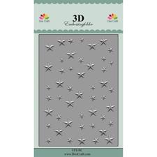 Dixi Craft Embossing Folder - 3D Stars