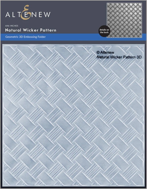 Altenew Embossing Folder - Natural Wicker 3D