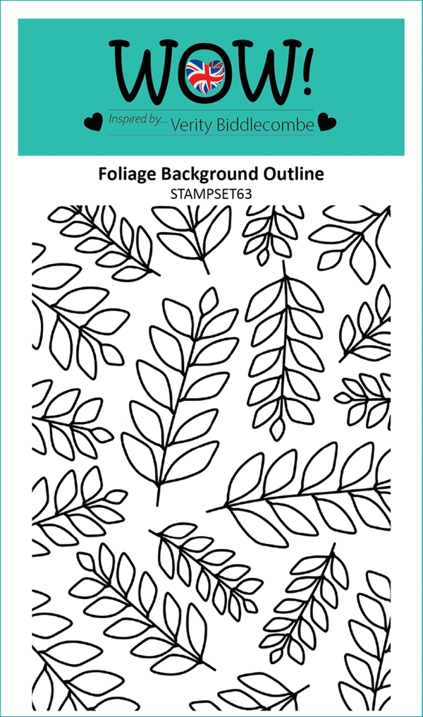WOW Clear Stamp - Foliage Background Outline