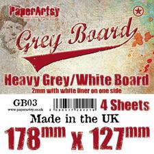 PaperArtsy Grey / White Board - 5x7"